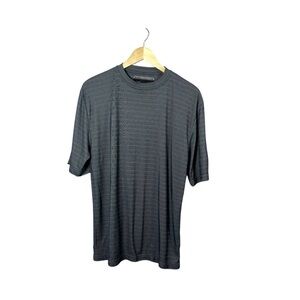 Mondo Evolution Men’s Performance Striped Crewneck Tee Grey Size M